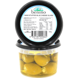 Photo of Benino Hand Stuffed Blue Cheese Olives 250g