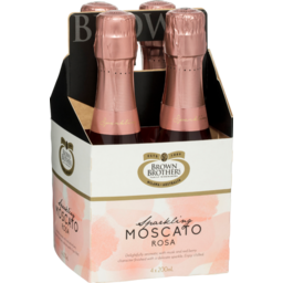 Photo of Brown Brothers Sparkling Moscato Rosa 200ml 4 Pack