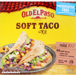 Photo of Old El Paso Soft Taco Dinner Kit Mexican Style 10 Pack 405g 405g