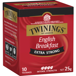 Photo of Twinings English Breakfast Extra Strong Tea Bag 10 Pack 25g