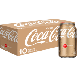 Photo of Coca-Cola Vanilla Soft Drink Cans 10x375ml