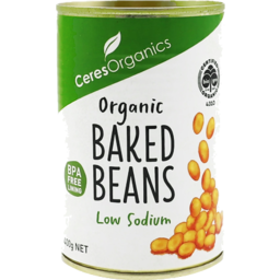 Photo of Ceres Organics Organic Baked Beans Low Sodium 400g