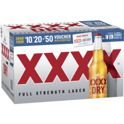 Photo of XXXX Dry Bottle 330ml 24 Pack