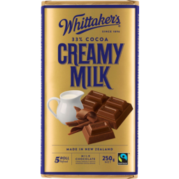 Photo of Whittakers 33% Cocoa Creamy Milk Chocolate Block 250g