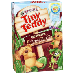 Photo of Arnott's Tiny Teddy Biscuits Half Coated In Milk Chocolate 200g 200g