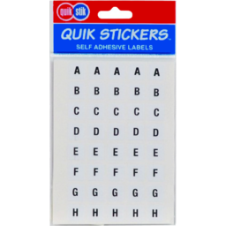 Photo of Quik Stik Stickers Alphabet Adhesive Labels Each