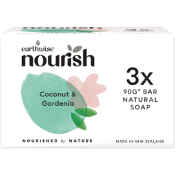 Photo of Earthwise Soap Bar Coconut & Gardenia 3 Pack