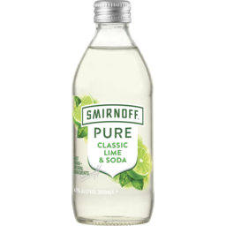 Photo of Smirnoff Pure Classic Lime Soda 4.5% 300ml