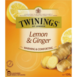 Photo of Twinings Lemon & Ginger Herbal Infusions Tea Bags 80 Pack