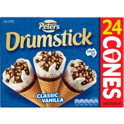 Photo of Peters Drumstick Classic Vanilla Ice Creams