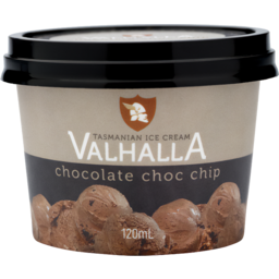Photo of Valhalla Mini Ice Cream Cup Chocolate Chip 120mL