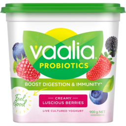 Photo of Vaalia 3x Probiotics Luscious Berries Yoghurt 900g
