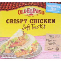 Photo of Old El Paso Taco Soft Crispy Chicken Dinner Kit Mexican Style 10 Pack