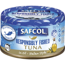 Photo of Safcol Responsibly Fished Tuna In Oil - Italian Style 95gm