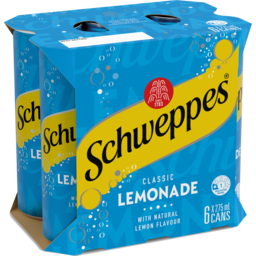 Photo of Schweppes Lemonade 6x275ml
