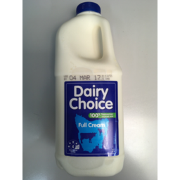 Photo of Dairy Choice Whole Milk Btle 2lt