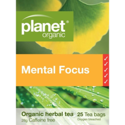 Photo of PLANET ORGANIC:PO Mental Focus Tea Bags 25