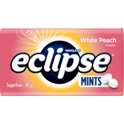 Photo of Eclipse White Peach Sugarfree Mints Tin 40g 40g