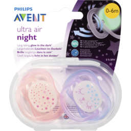Photo of Avent Ultra Air Night Bpa Free Soother 2.0x0m