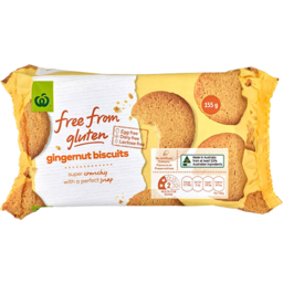 Photo of WW Free From Gluten Biscuits Gingernut 155g