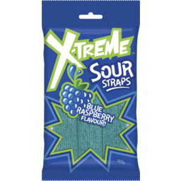 Photo of X-Treme Sour Straps Blue Raspberry