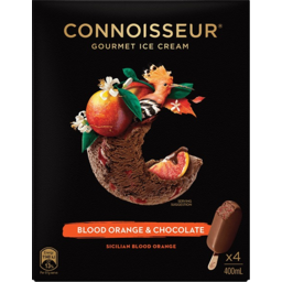 Photo of Connoisseur Blood Orange & Chocolate Ice Cream 4 Pack 400ml
