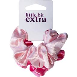 Photo of Little Bit Extra Hair Ties Elastic Scrunchie Pink 2 Pack