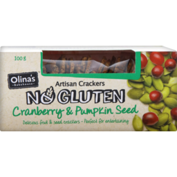 Photo of Olina Crackers N/Gluten Cranber 100g