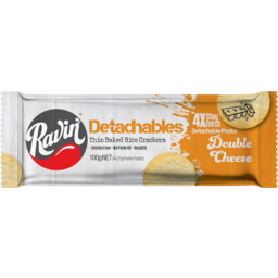 Photo of Ravin Detachables Double Cheese Rice Crackers 100g