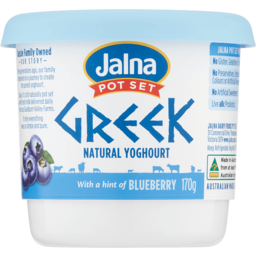 Photo of Jalna Greek Yoghurt Blueberry 170g