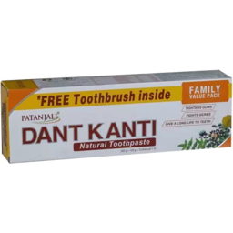Photo of Patanjali Dantkanti Natural 200g + Paste 100g Free + Toothbruh 1N