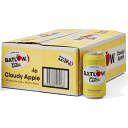 Photo of Batlow Cloudy Apple Cider Can 24pk