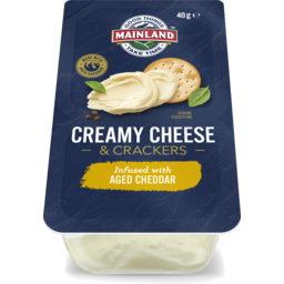 Photo of Mainland Creamy Cheese & Crackers Infused With Aged Cheddar