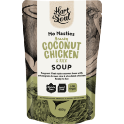Photo of Hart & Soul No Nasties Hearty Coconut Chicken & Rice Soup Pouch 400g