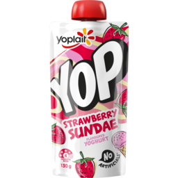 Photo of Yoplait Yoghurt Pouch Strawberry Sundae 130gm