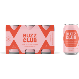 Photo of Buzz Club Session Mead Strawberry 4 Pack