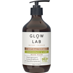 Photo of Glow Lab Hand Wash Antibacterial Pump Lemongrass & Lime 300ml