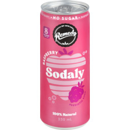 Photo of Remedy Soft Drink Sodaly Prebiotic Soda Raspberry 250ml