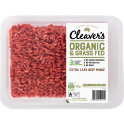 Photo of Cleaver's Organic Extra Lean Beef Mince 