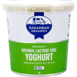 Photo of Barambah Lactose Free Natural Yoghurt 1kg