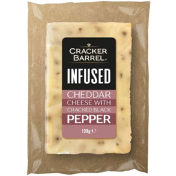 Photo of Cracker Barrel Cheddar Cheese Infused with Cracked Pepper 130g