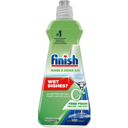 Photo of Finish 0% Dishwasher Rinse & Shine Aid