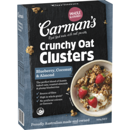 Photo of Carman's Blueberry, Coconut & Almond Crunchy Oat Clusters 500g