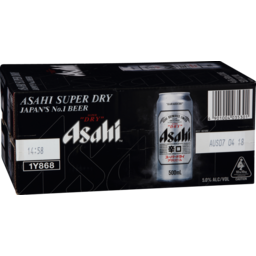 Photo of Asahi Super Dry Beer 500ml 24pk