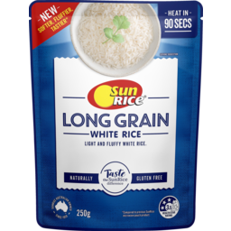 Photo of Sunrice Steamed Rice Long Grain White Rice Perfectly Cooked In 90 Secs Gluten Free