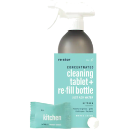Photo of Restor Cleaning Tablet & Refill Bottle Kitchen Aloe