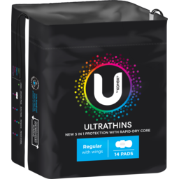 Photo of U By Kotex Pads Ultra Thins Regular With Wings 14 Pack