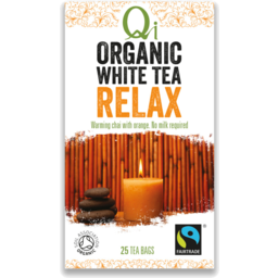 Photo of Qi Organic White Tea Relax Tea Bags 25 Pack 40g