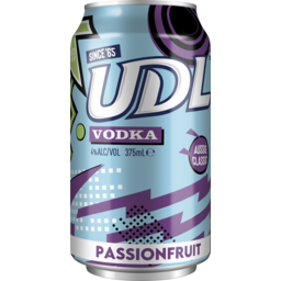 Photo of Udl Vodka & Passionfruit Cans 375ml