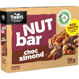 Photo of Tasti Nut Bar Chocolate Almond 6 Pack